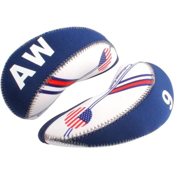 Golf US Flag Neoprene Golf Club Head Cover Wedge Iron Protective Headcover - Picture 3 of 7